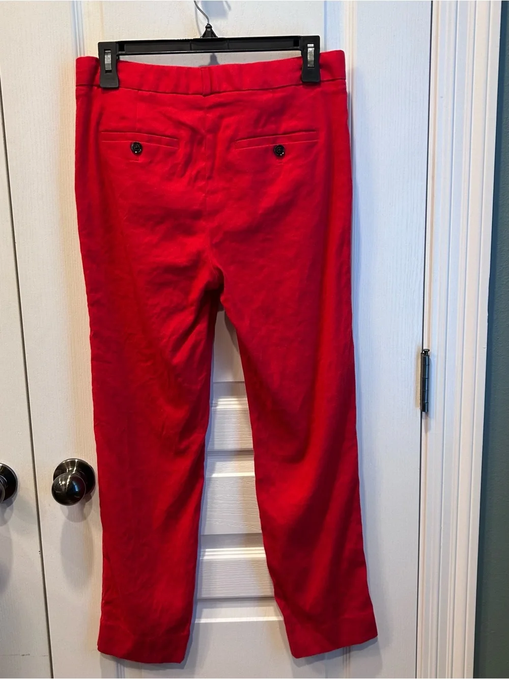 Banana Republic Women’s Avery Fit Red Size 4 Linen Blend Dress Pants Pockets